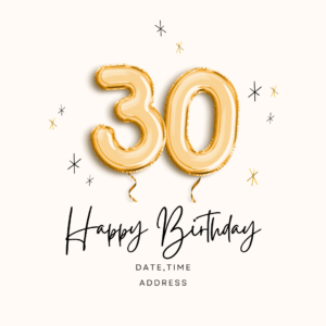 30th birthday paerty