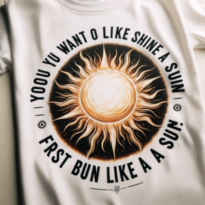 If you want to shine like a sun, first burn like a sun